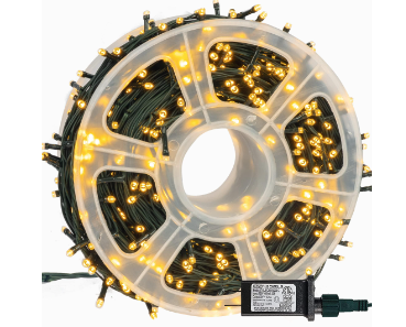 Instalatie de Craciun tip Rola interior sau exterior rezistenta 50m 300LED ALB CALD